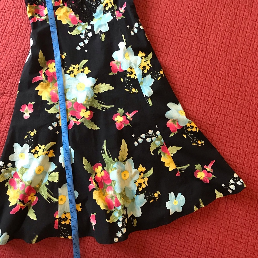 “SPARK Joy” Vintage Lined Floral Cocktail Dress 8 - Picture 3 of 8